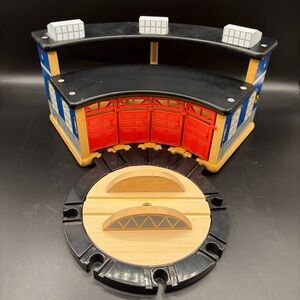 Imaginarium Roundhouse Turntable Wood Train Station Toys R Us Brio Thomas
